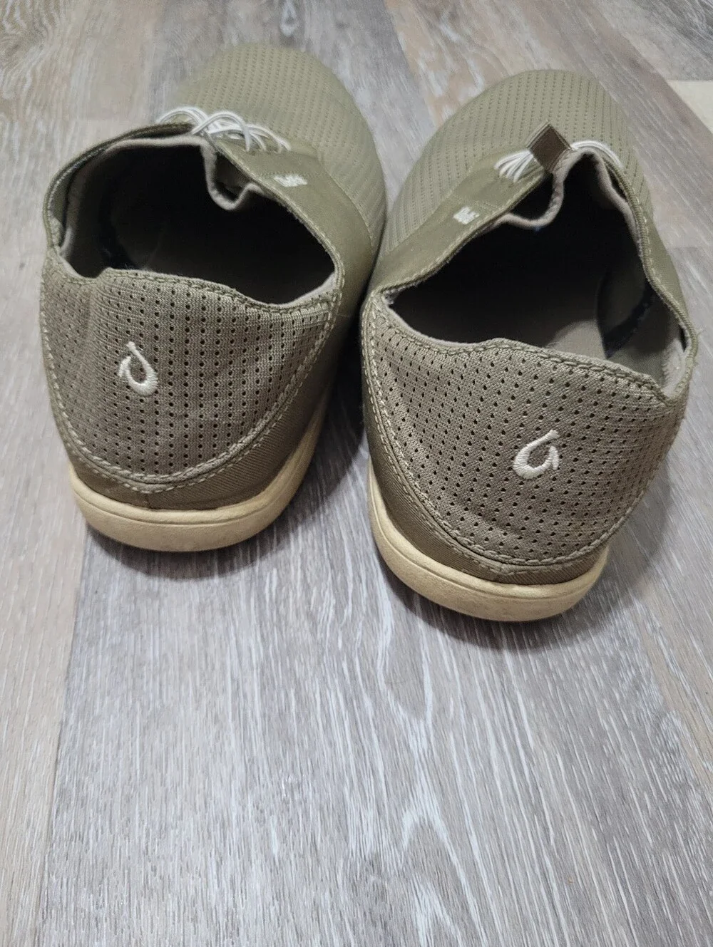 OluKai Men's Nohea Moku boat shoes Wide Toe Box Low Drop Shoes Size 12